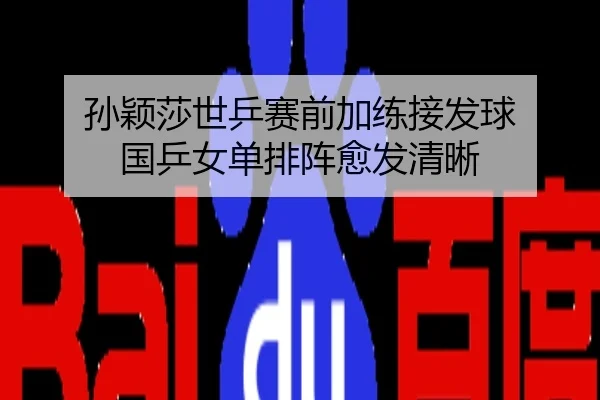 孙颖莎世乒赛前加练接发球 国乒女单排阵愈发清晰